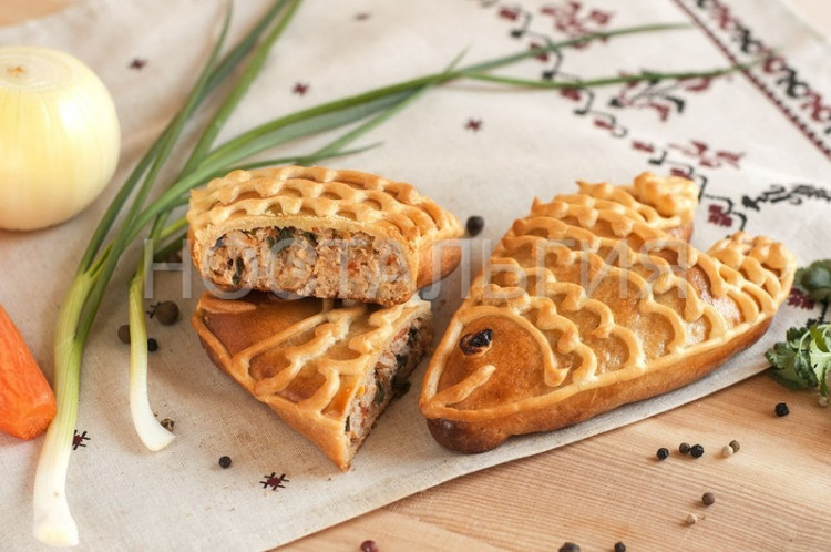Кулебяка с рыбой